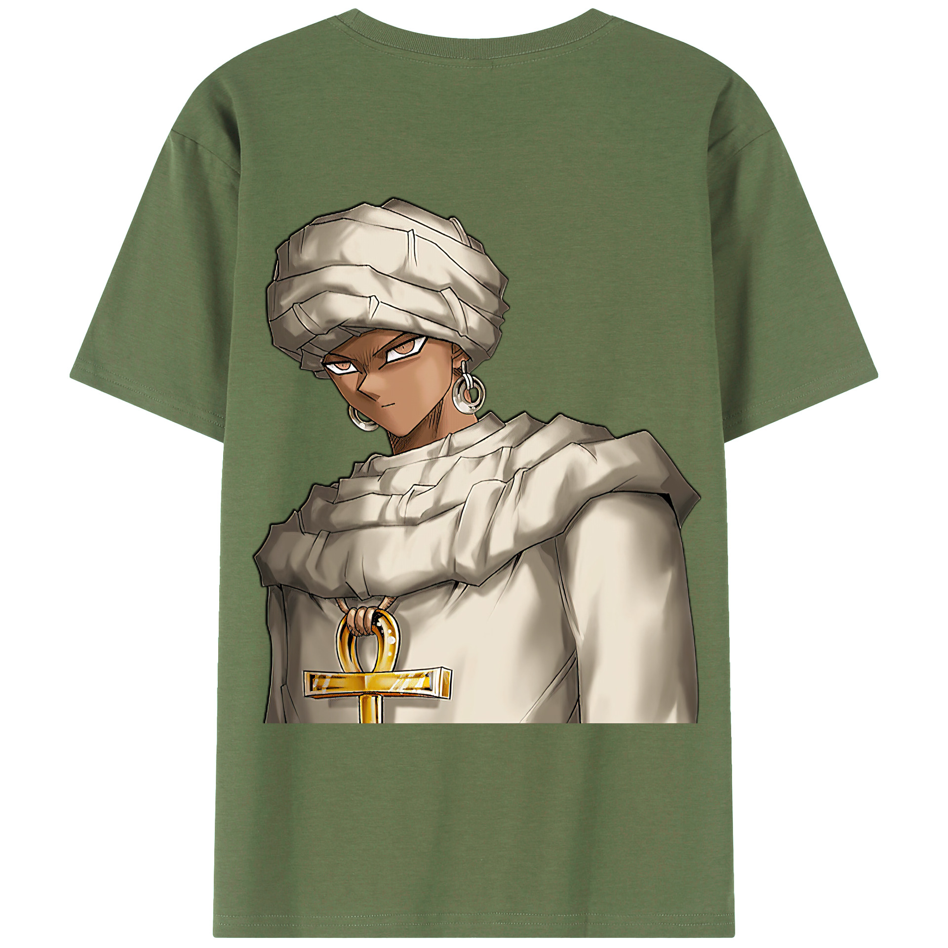 （画像用） 遊☆戯☆王 Yu-Gi-Oh! 綿100％ メンズ半袖Tシャツ（バックプリント） 通気性